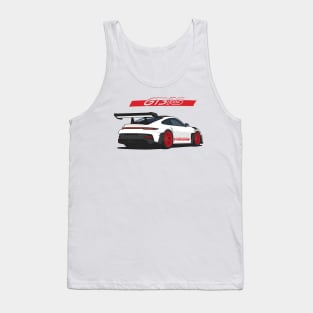 Rear car 911 gt3 rs white red Tank Top